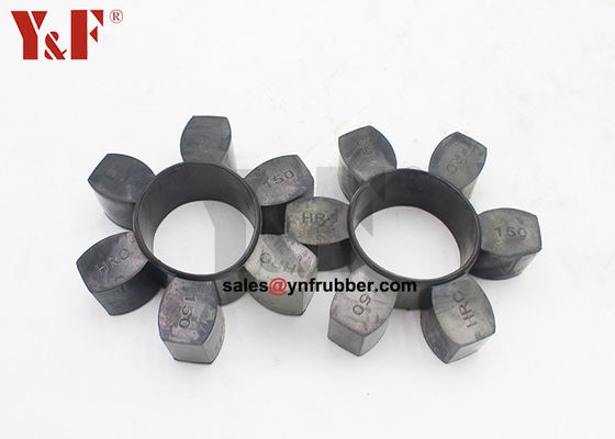 Couplings en caoutchouc flexible noir durable, plage de pression réglable cylindrique