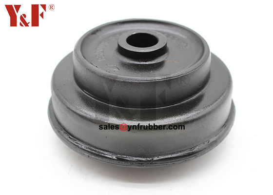 La machine anti-vibration noire est montée à 1 mm - 200 mm de hauteur