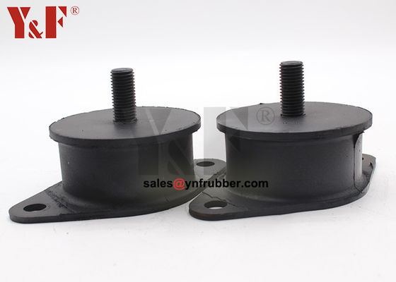 Compacteur industriel montures en caoutchouc absorption des vibrations Couleur noire